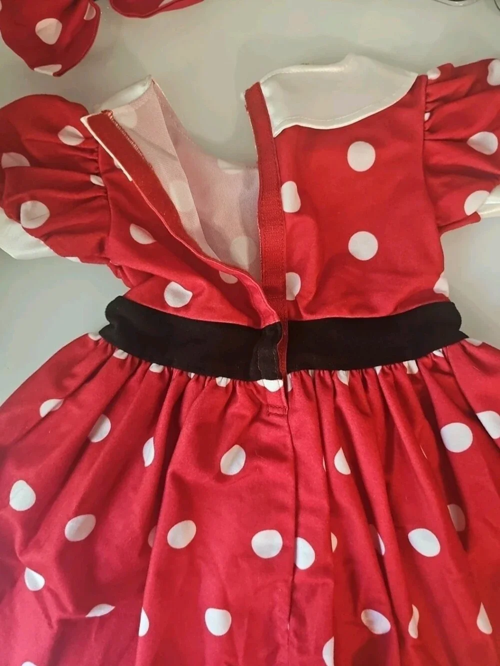 Disney Baby Minnie Mouse Red Polka Dot Dress 12 Months